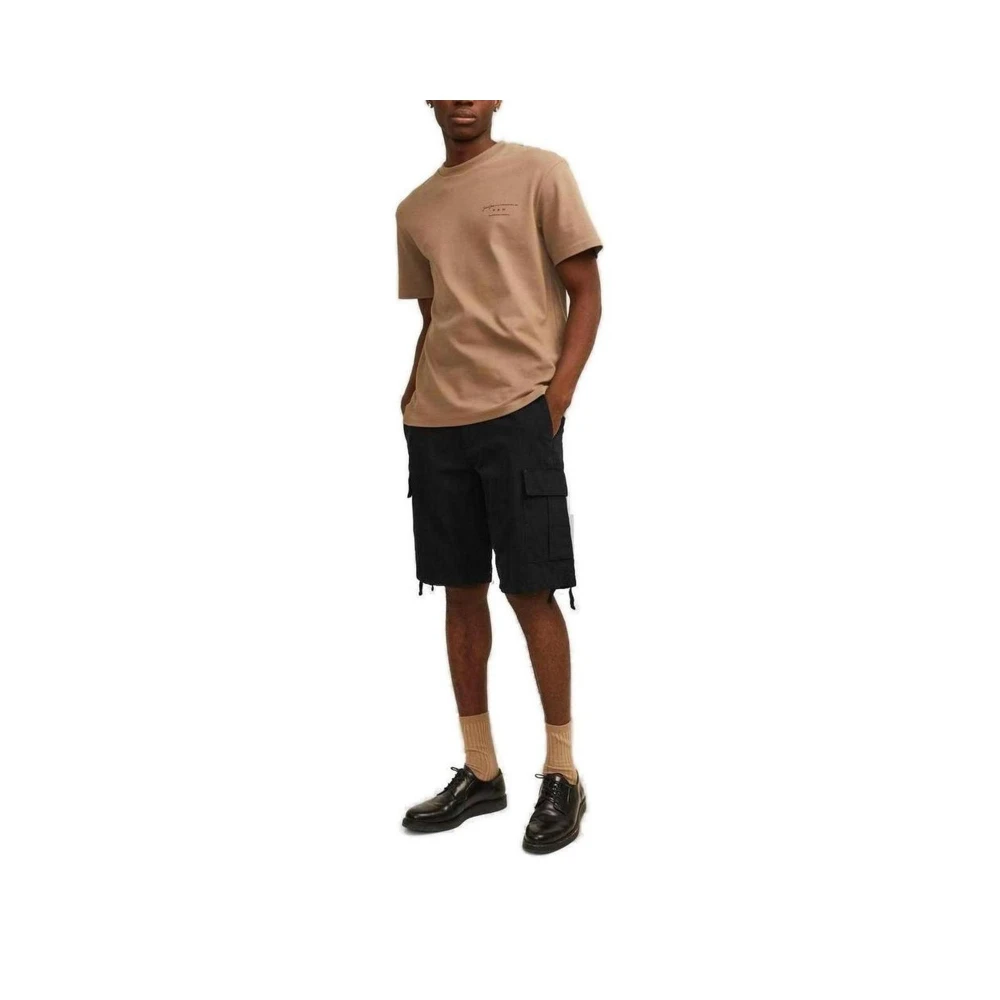 jack & jones Katoenen Bermuda Shorts Collectie voor Mannen Black Heren