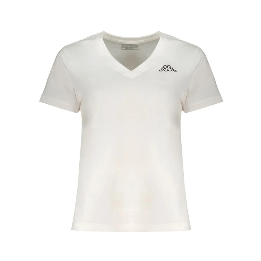 Kappa Witte Katoenen Tops & T-Shirt White Dames