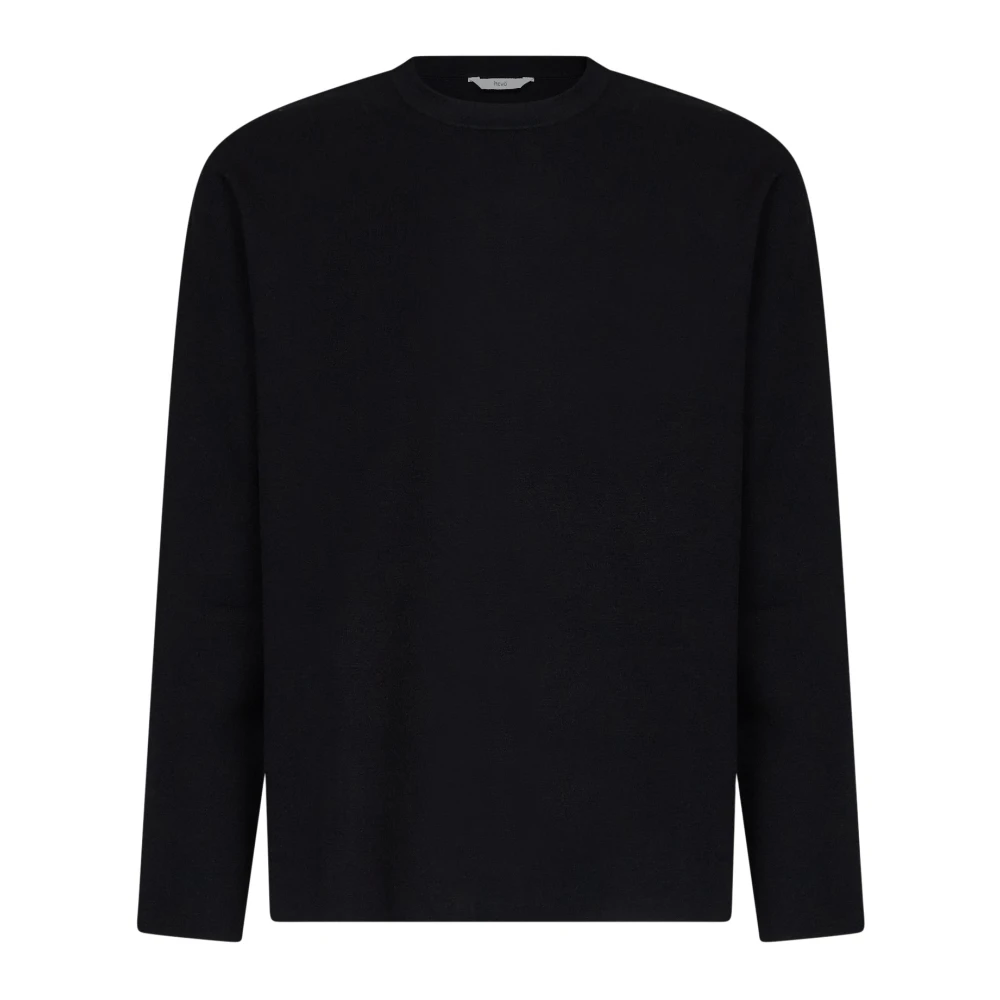 Hevo Crewneck Knitwear - Male - Round-Neck Knitwear - Black - S - Knitwear