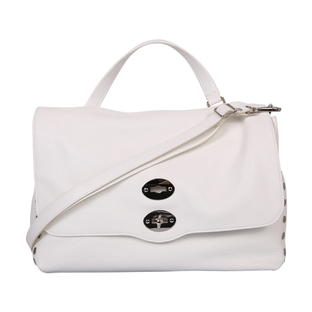 Zanellato Witte Leren Dagtas White Dames