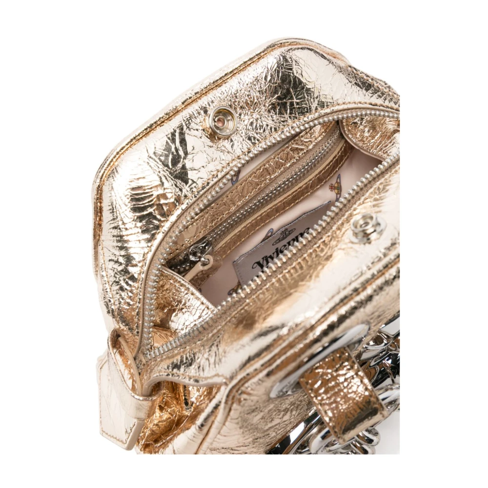 Vivienne Westwood Gouden tassen met drukknoopsluiting Yellow Dames