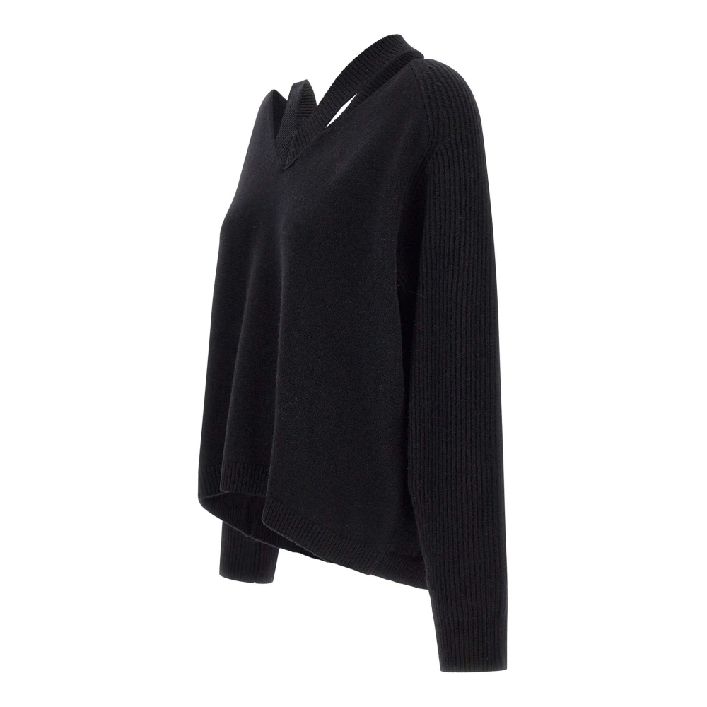 Notshy Zwarte Sweater Maglia Stijlvol Black Dames