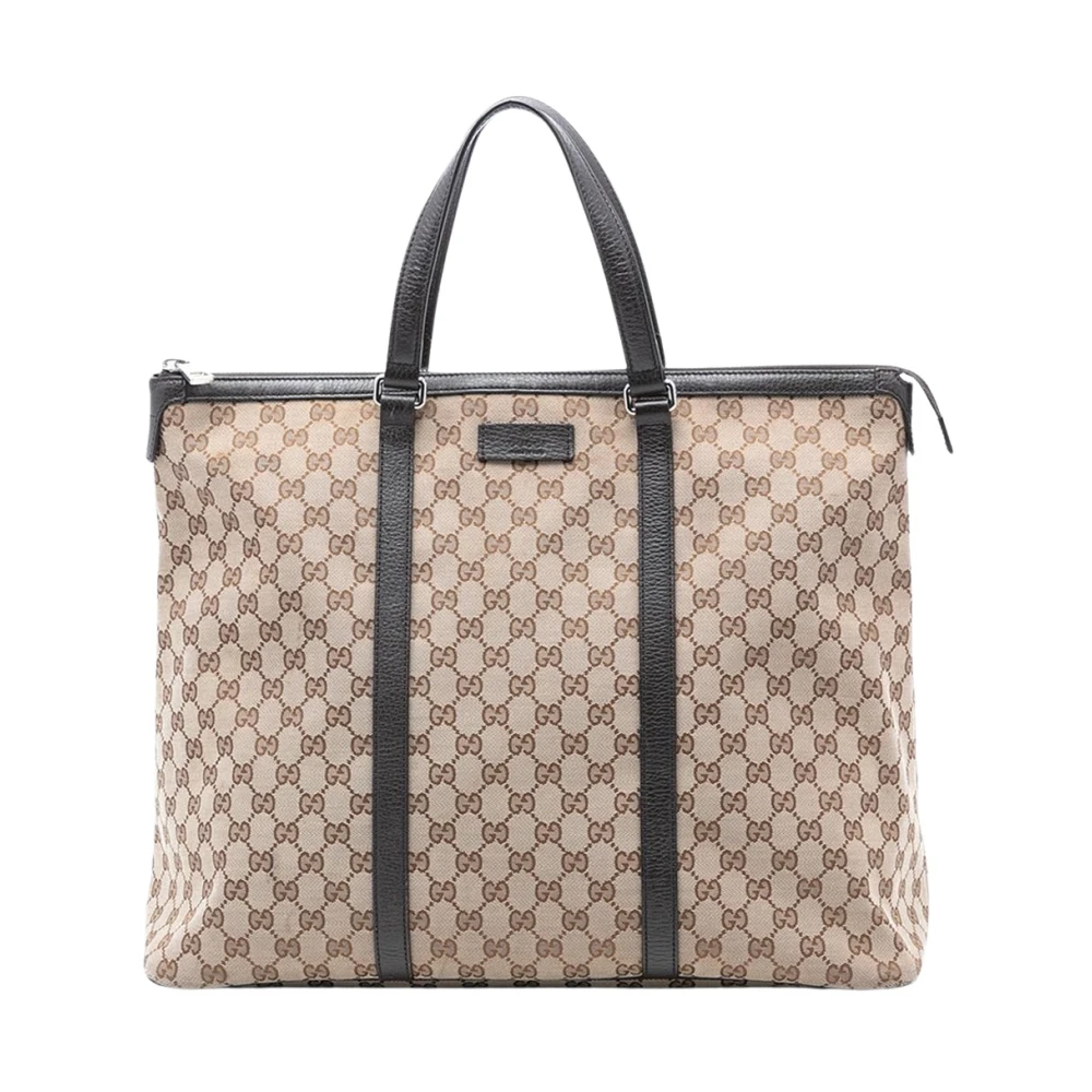 Gucci Vintage Women's Brown Pre-Owned Tote Bag