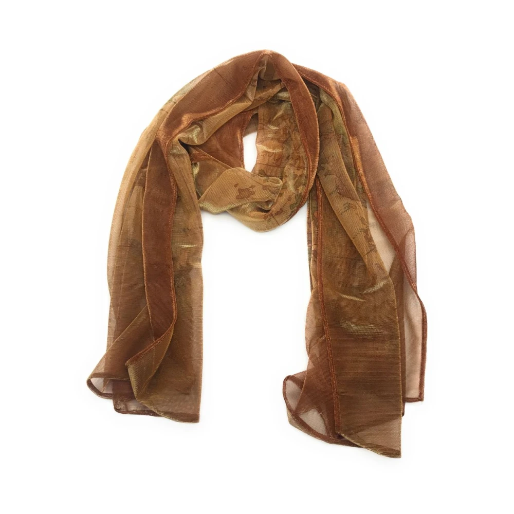 Alviero Martini 1a Classe Geo Lucido Sjaal Brown Dames