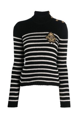 logo-patch-striped-jumper