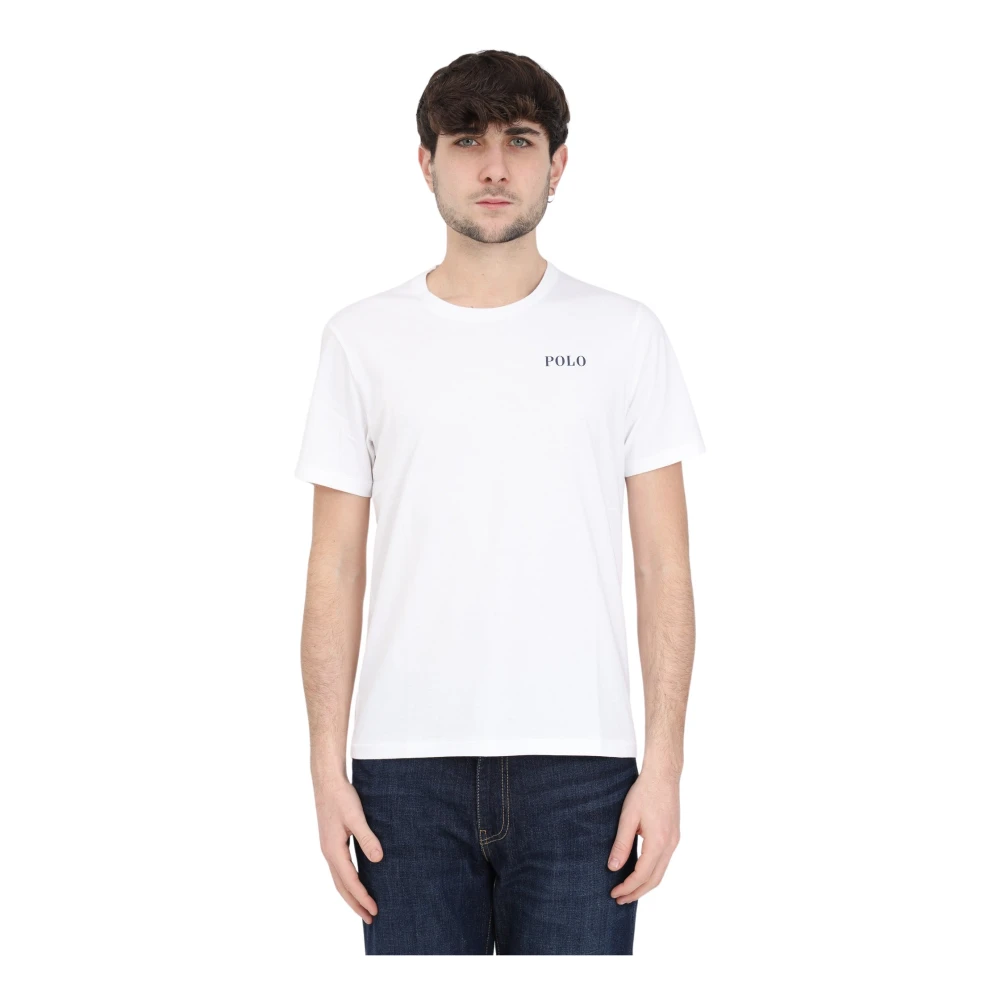Ralph Lauren Wit Logo T-shirt White Heren
