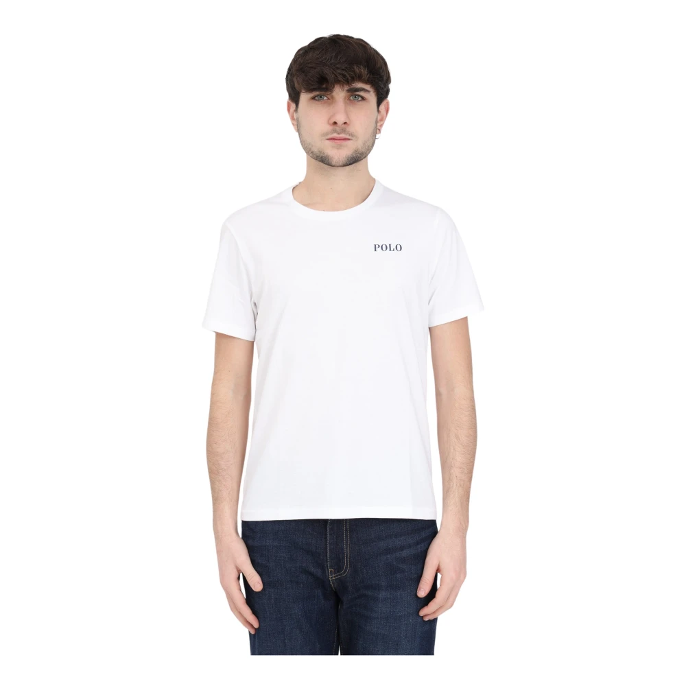 Ralph Lauren Witte Logo T-shirt White Heren