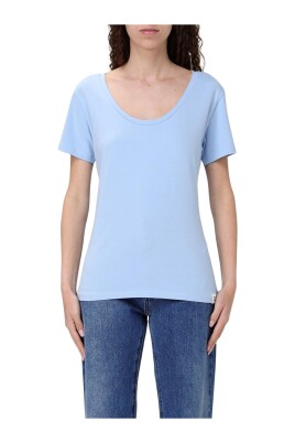 hvid-kortaermet-scoop-neck-t-shirt