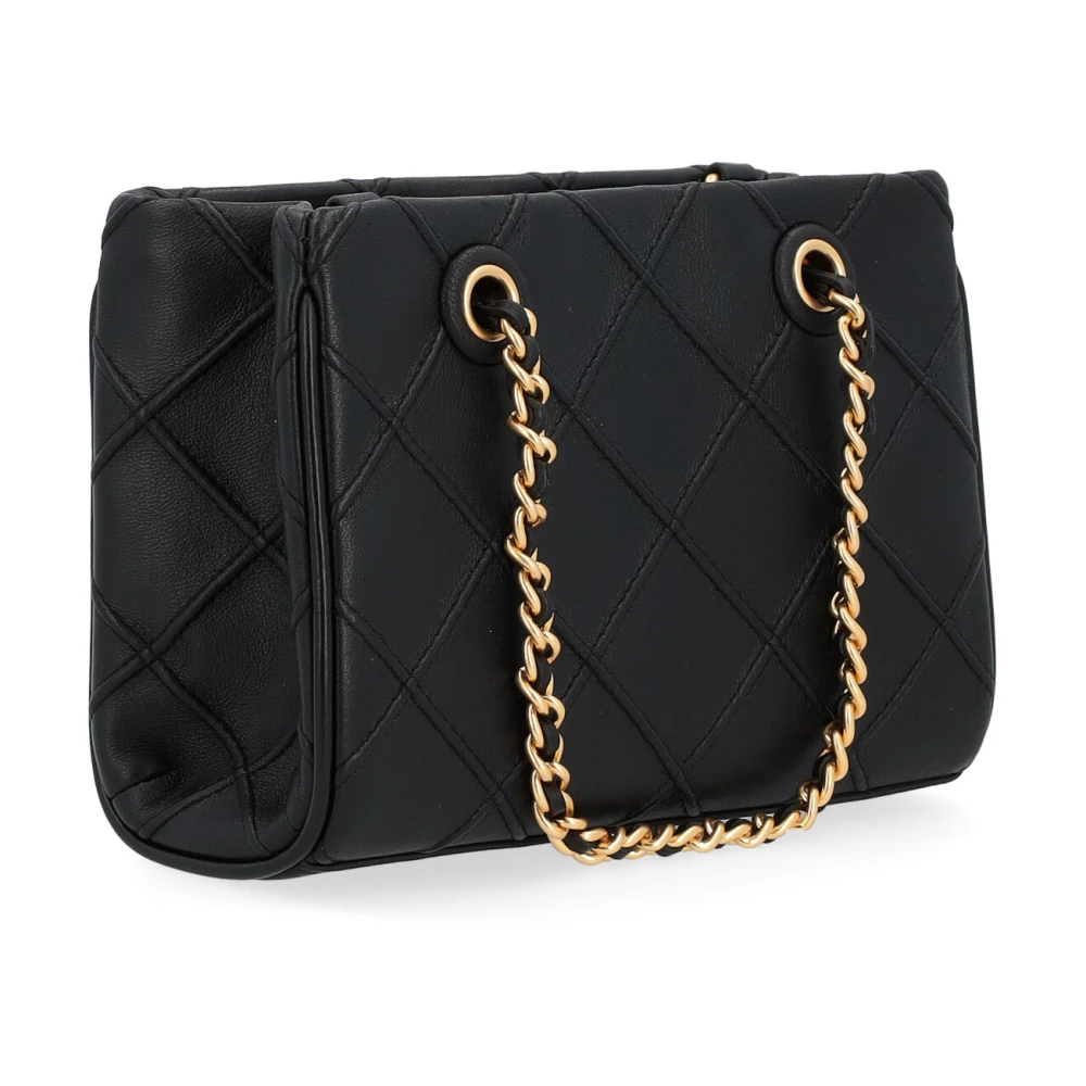 TORY BURCH Gewatteerde Soft Chain Tote Tas Black Dames
