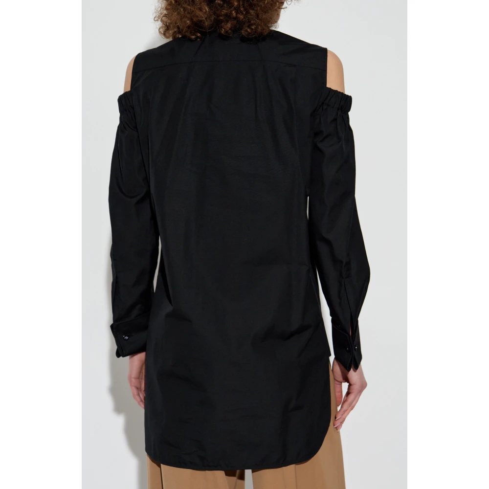Max Mara Shirt met uitsparingen 'Ragni' Black Dames