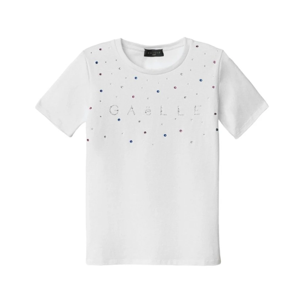 Gaëlle Paris Korte Mouw T-shirt White Dames