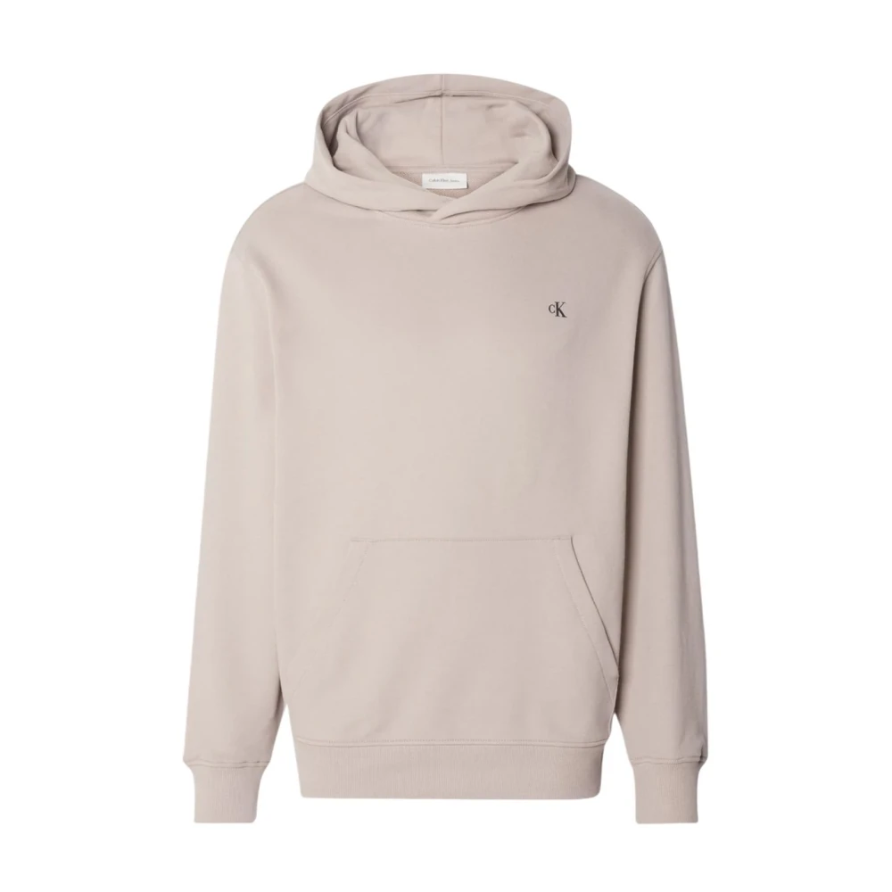 Calvin Klein Jeans Hoodie Sweatshirt Beige Heren