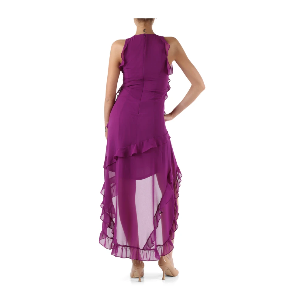 Emme DI Marella Asymmetrische ruches jurk Purple Dames