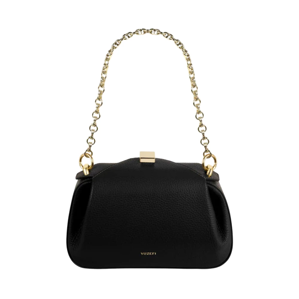 Yuzefi Women's Black Oyster Mini Clutch - Cross Body Bags - One Size - Bags