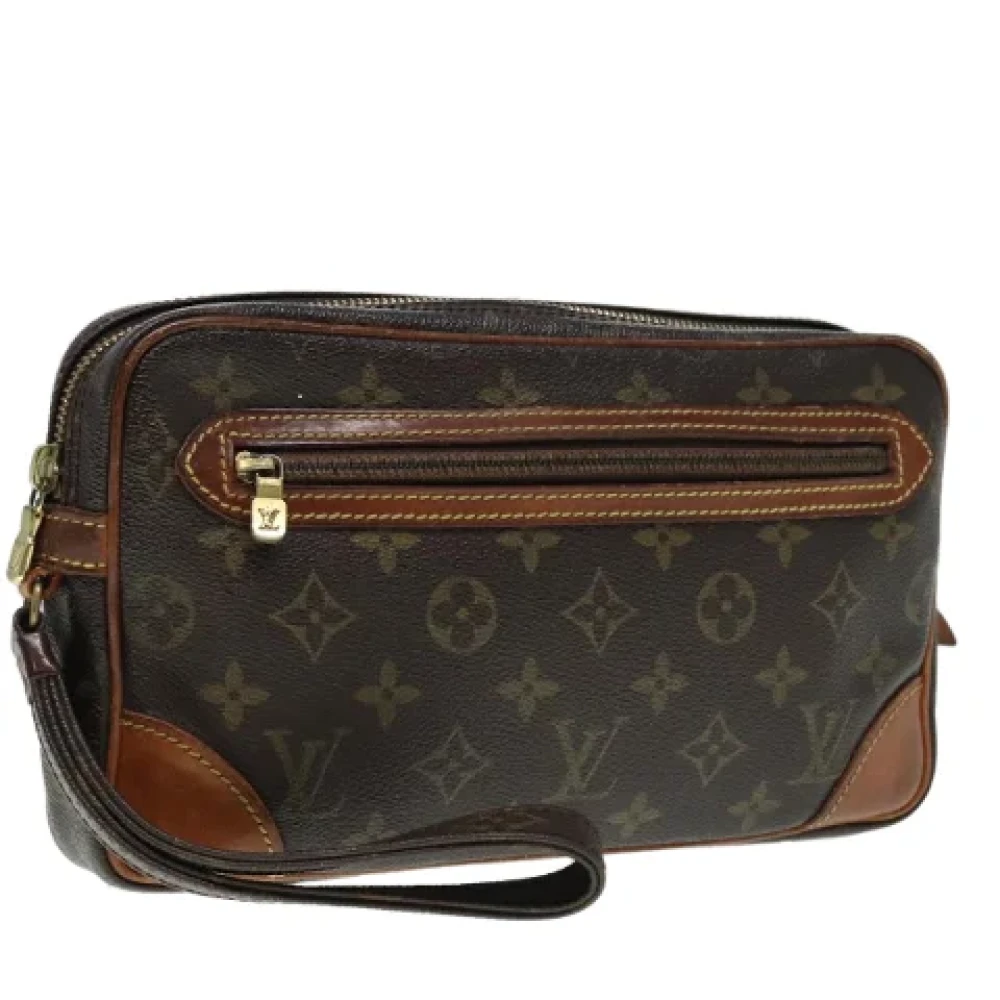 Louis Vuitton Vintage Pre-owned Canvas clutches Brown Dames