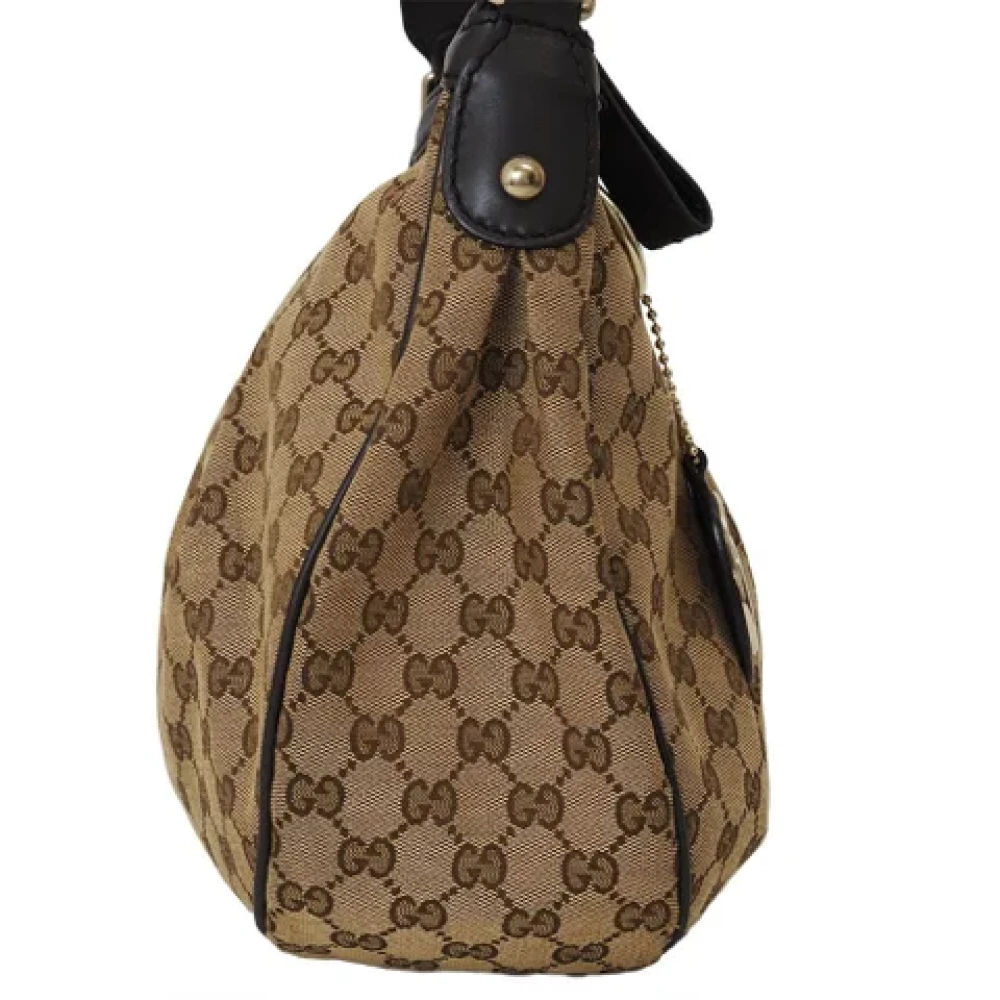 Gucci Vintage Pre-owned Canvas gucci-bags Brown Dames