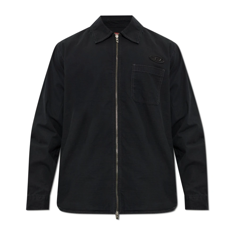 Diesel Uomo Nero Giacche, L, New,