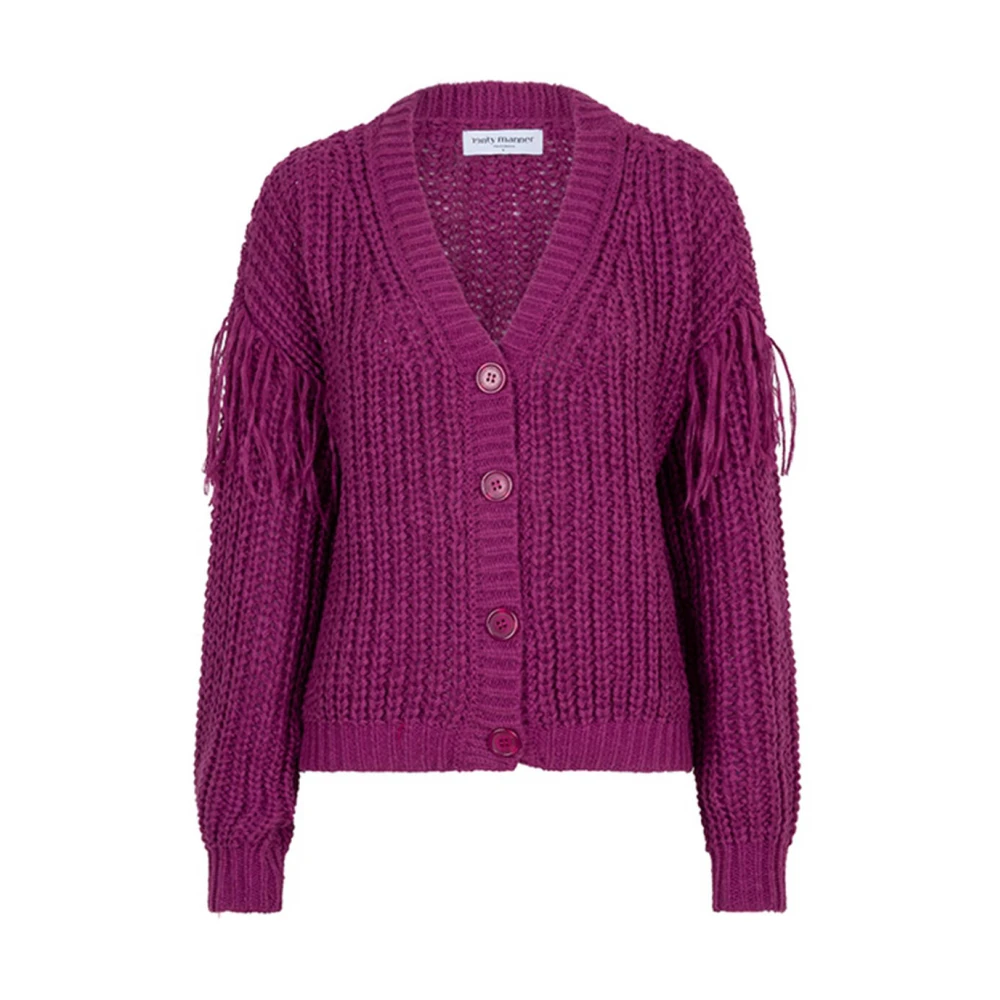 Lofty Manner Jade Cardigan Pl06 Stijlvolle Jas Purple Dames