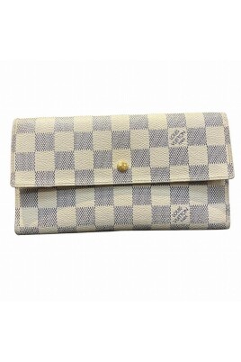 pre-owned-damier-azur-canvas-sarah-wallet