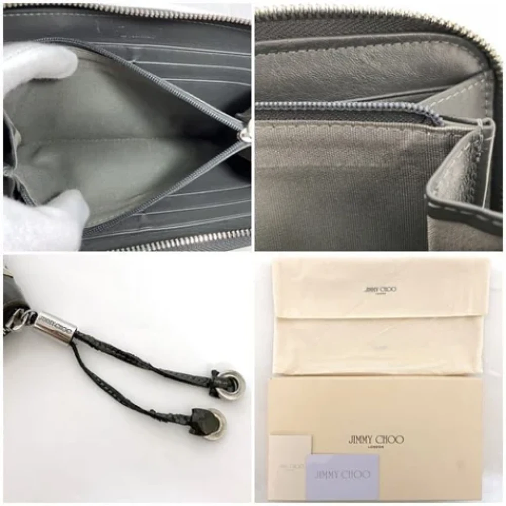 Jimmy Choo Pre-owned Leather wallets Black Dames