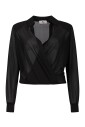 chemise-noire-en-georgette-drapee-avec-boutons-de-manchette-bijoux