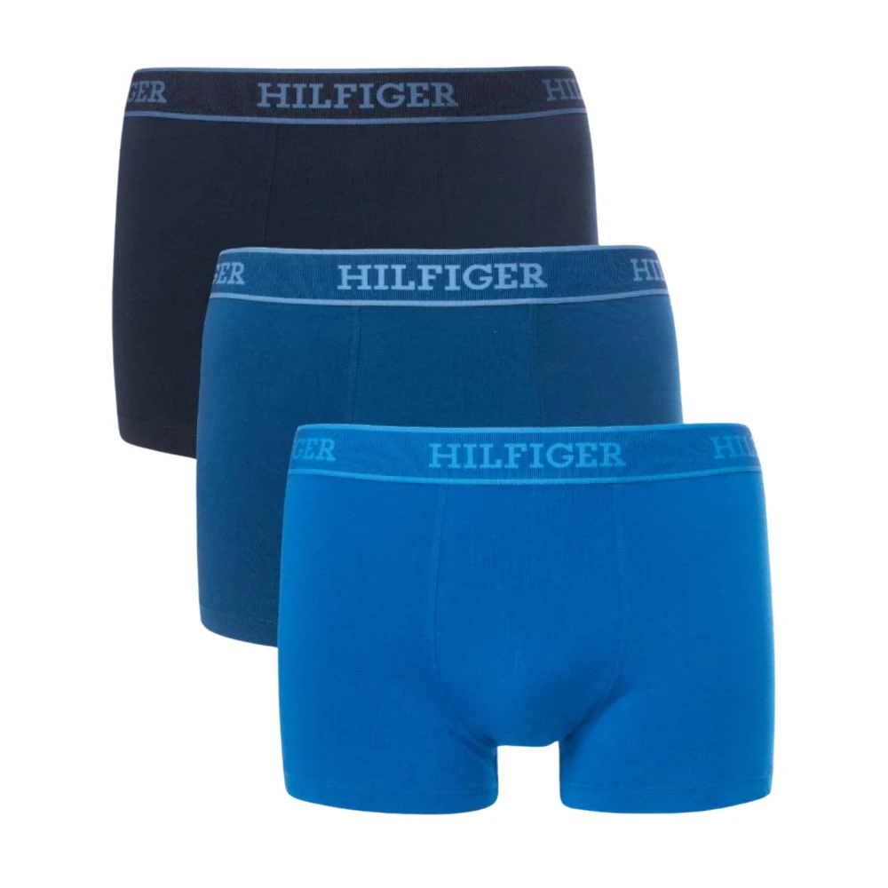 Tommy Hilfiger Biologisch Katoenen Boxers Pak Stretch Shorty Blue Heren