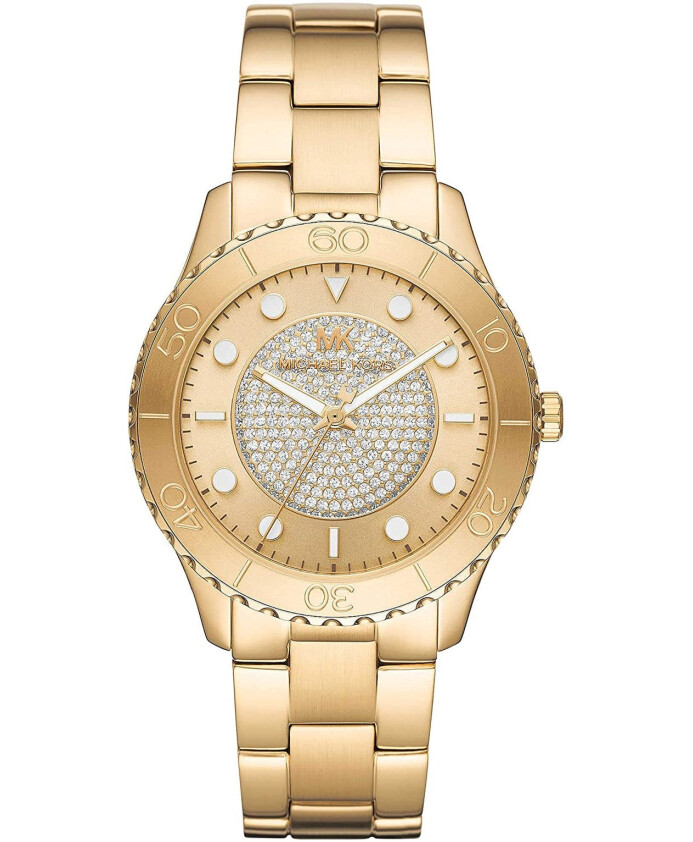 montre-femme-en-acier-inoxydable-dore-mk6911