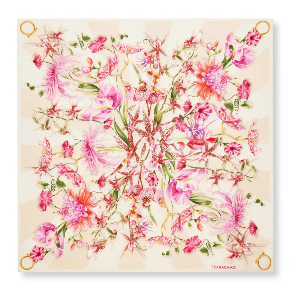 Ferragamo Women's Multicolor Silk Scarves, One Size, Gaia Silk Scarf