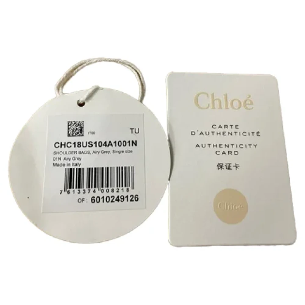 Chloé Pre-owned Leather handbags Gray Dames