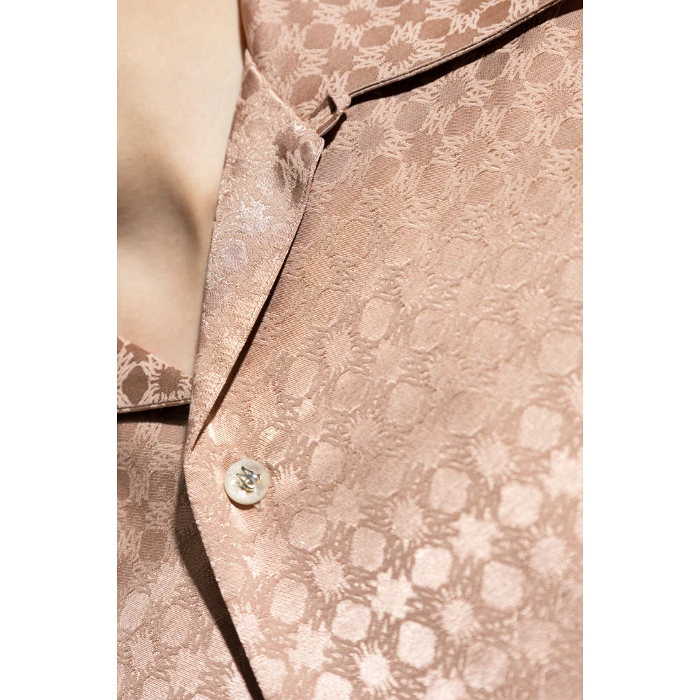 Amiri Gestreept overhemd Pink Heren
