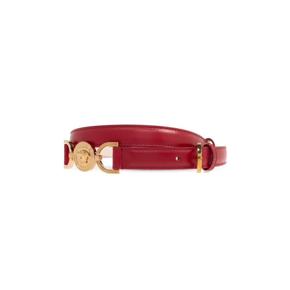 Versace Leren riem Red Dames