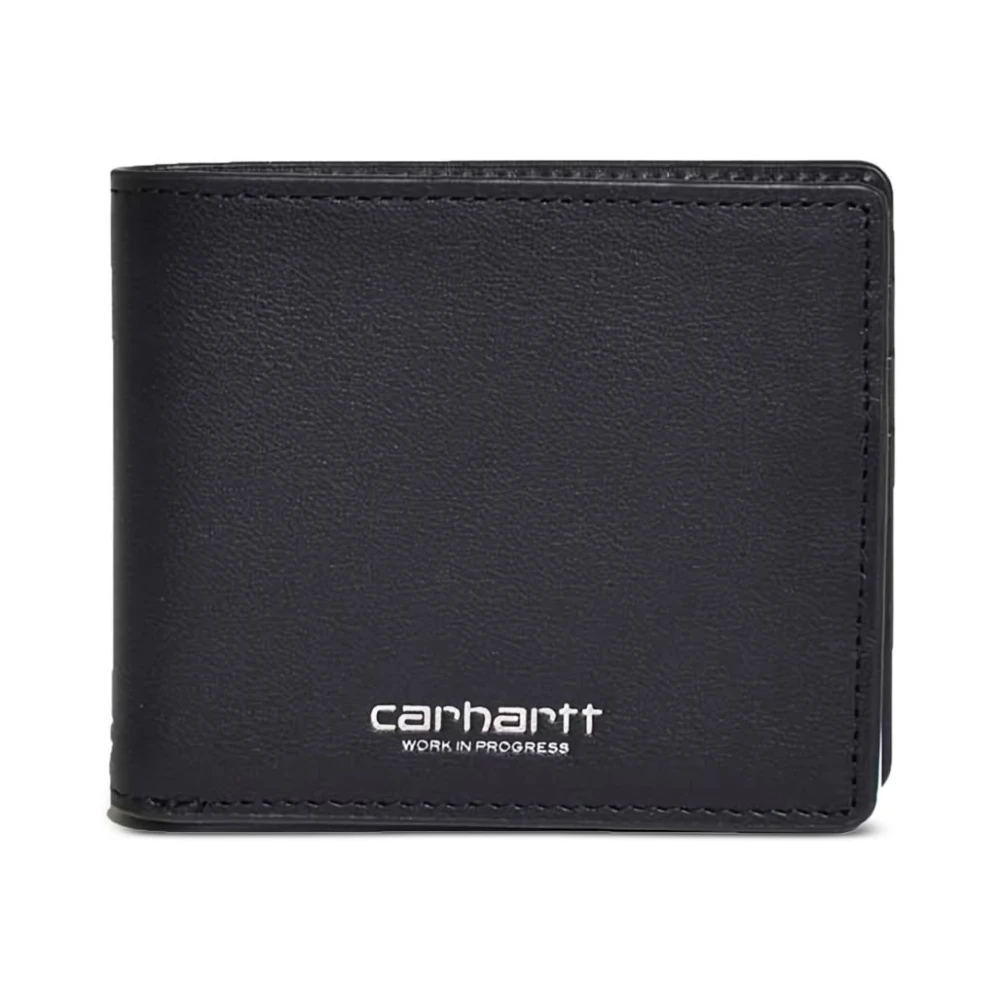 Carhartt Wip Men's Black Leather Wallet - Wallets & Cardholders - One Size - Accessories