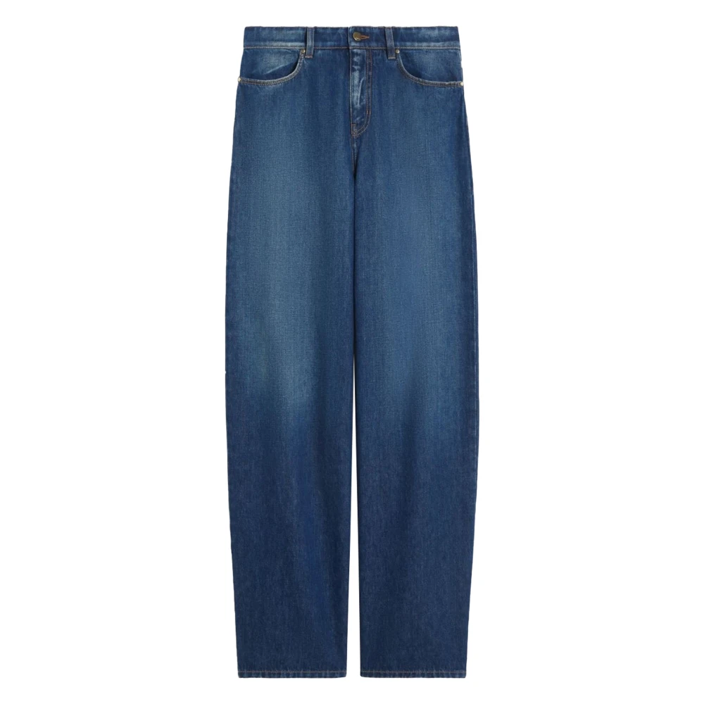 Max Mara Women's Blue Denim Baggy Jeans