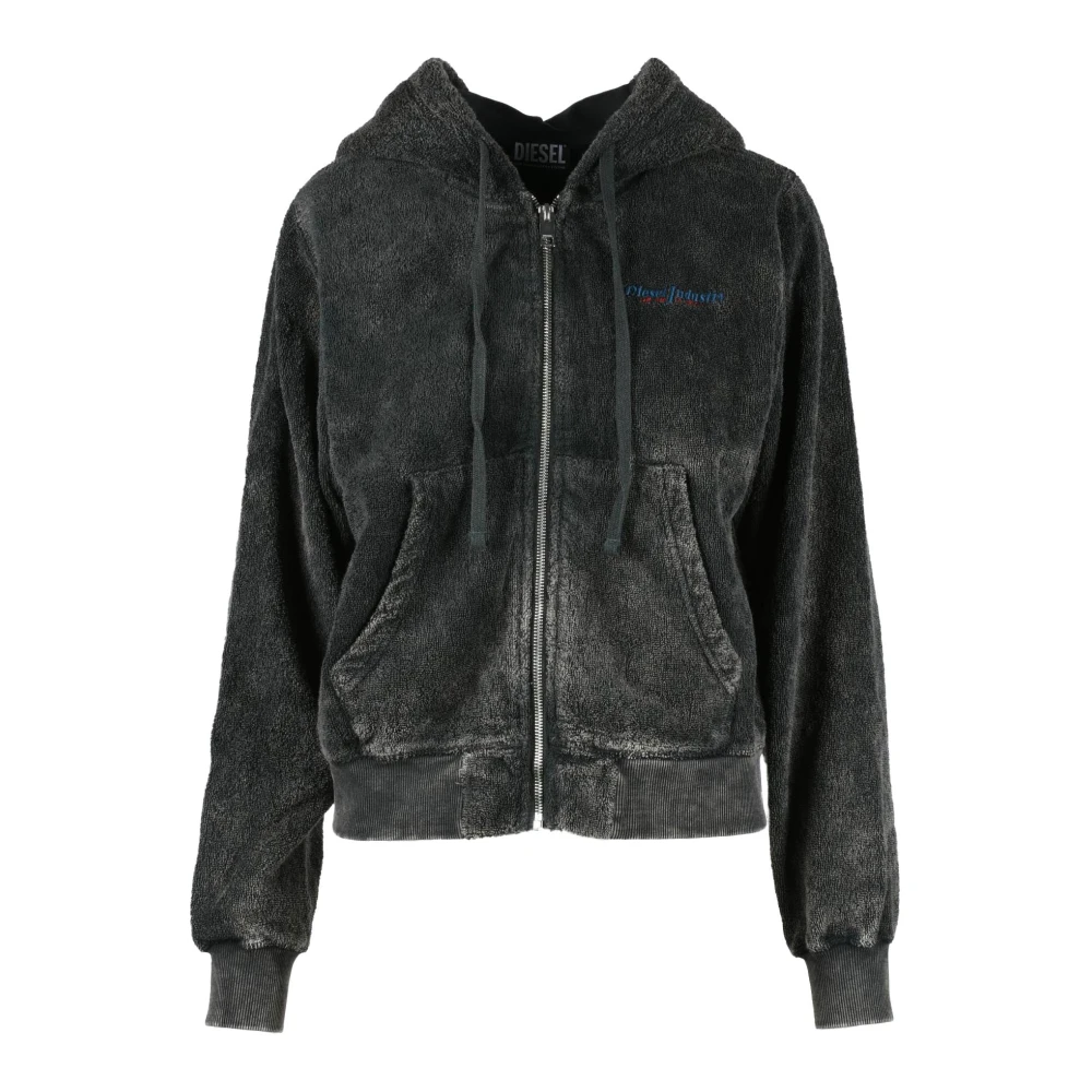 Diesel Katoenen Gebreide Trui Black Dames