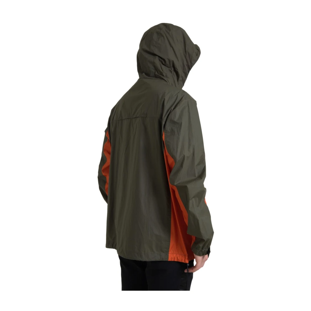 Dolce & Gabbana Elegante hoodie in groen en oranje Green Heren
