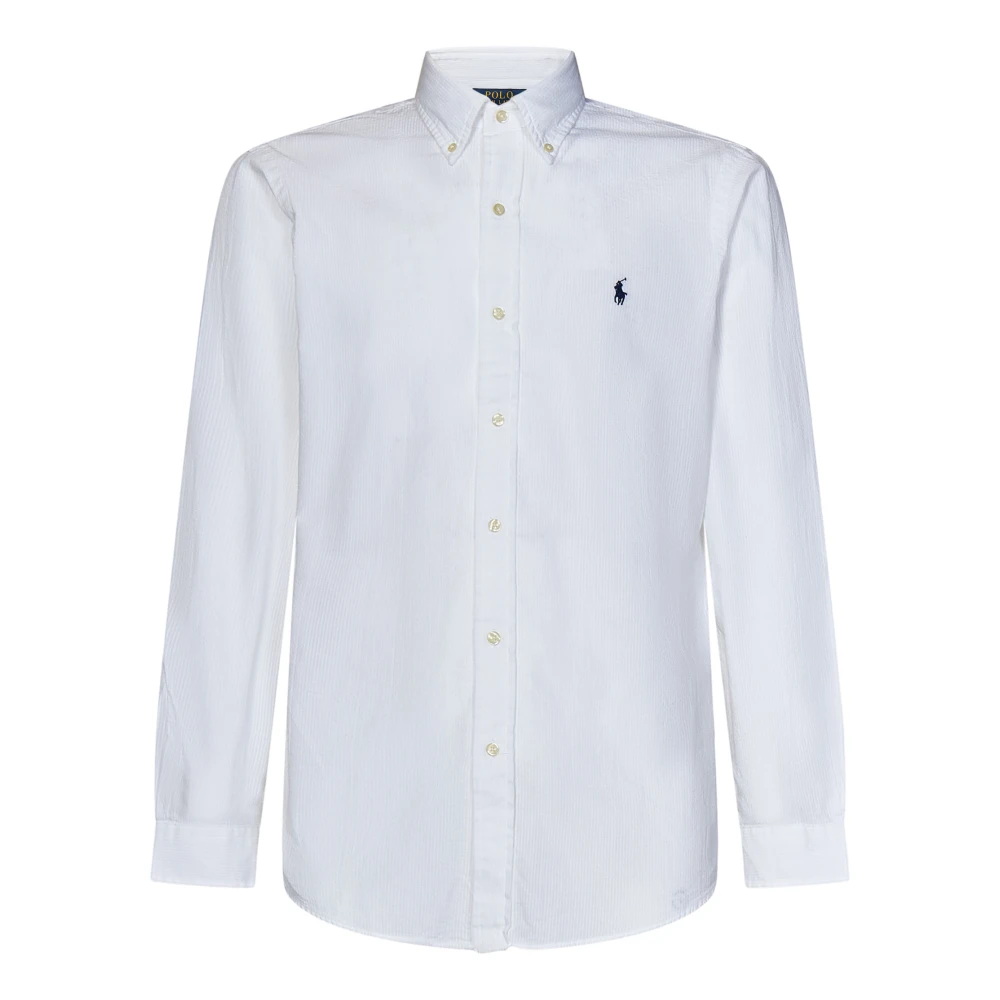 Polo Ralph Lauren Klassiek Wit Gestreept Overhemd White Heren