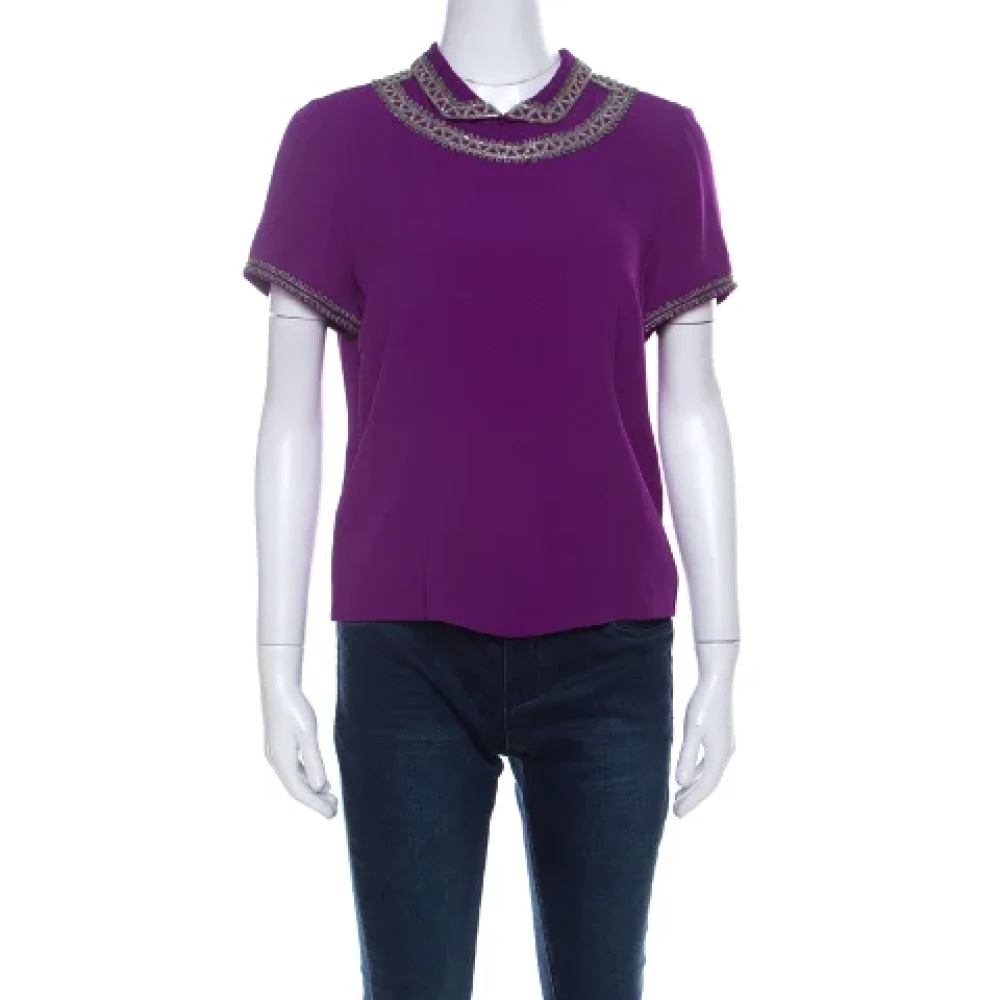 Isabel Marant Pre-owned Silk tops Purple Dames