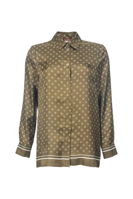 Camicia in twill di pura seta