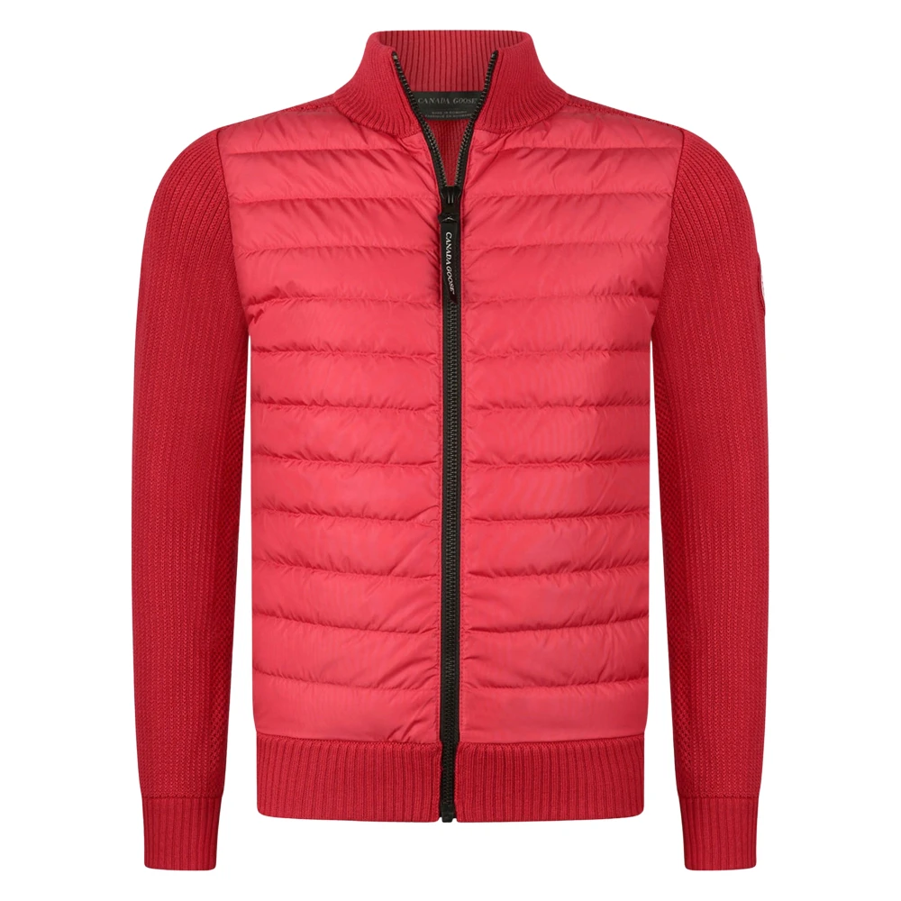 Canada Goose Men's Red Youth Hybridge Knit Jacket