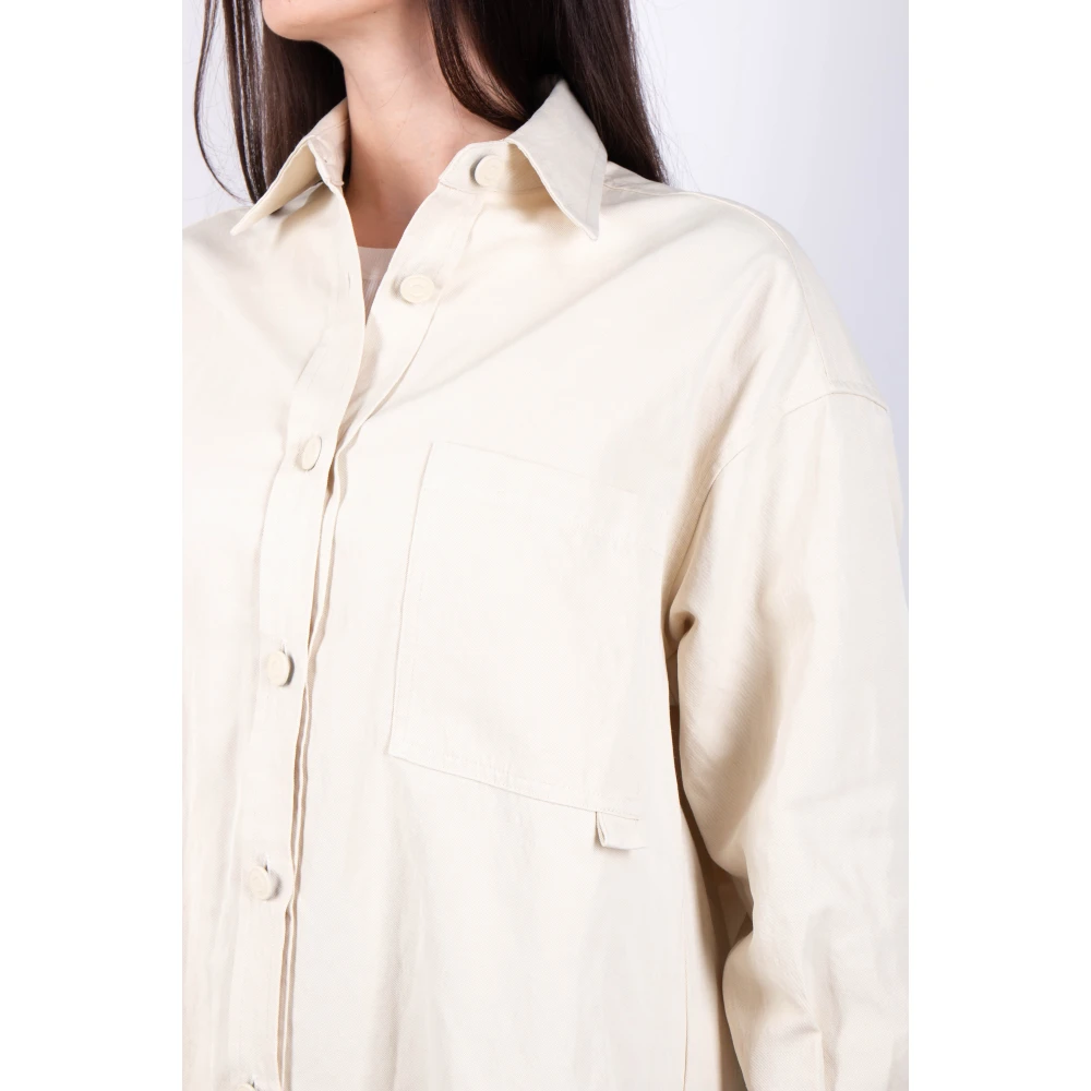 Roberto Collina Beige Overshirt Stijlvol Model Beige Dames