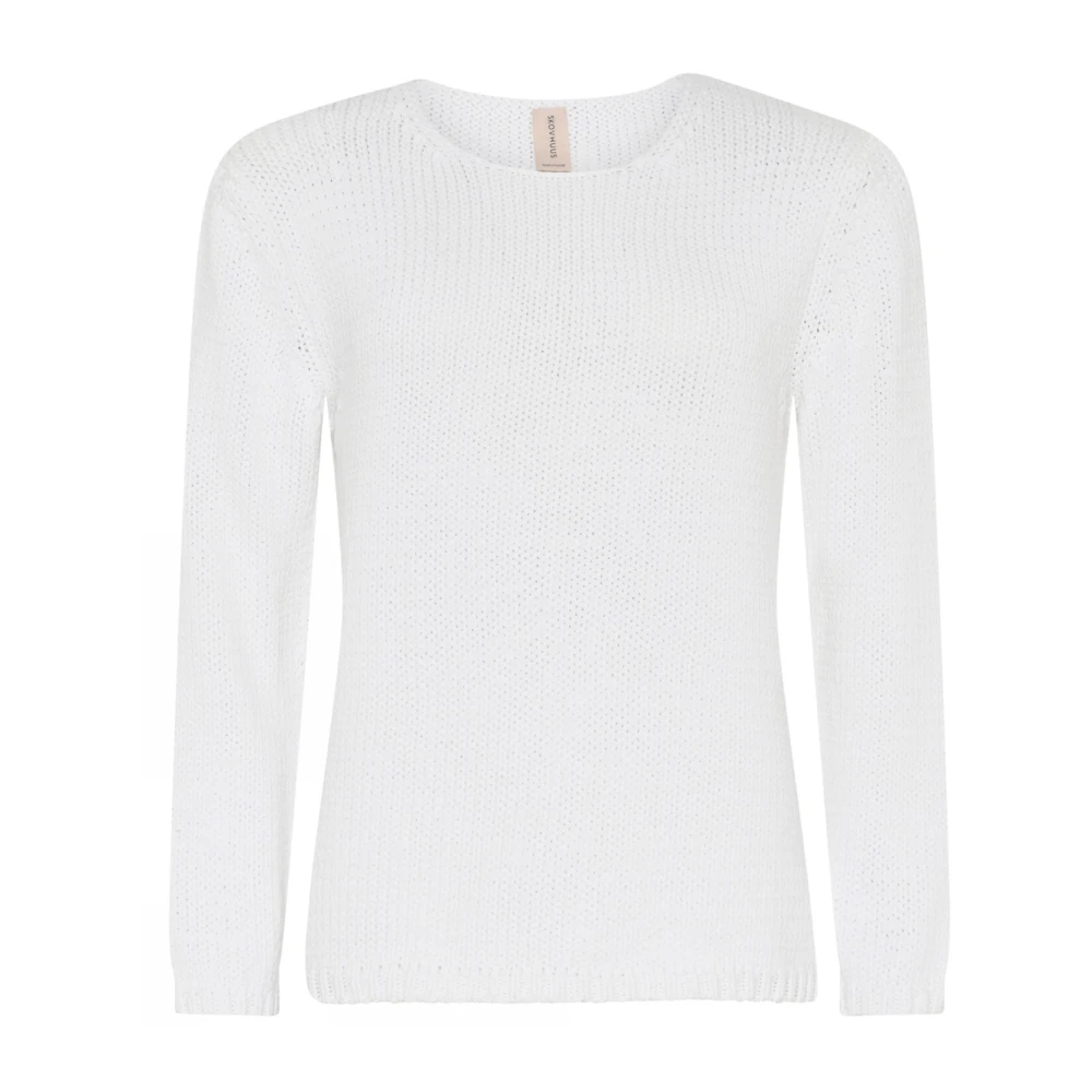 Skovhuus Oversize Tapeyarn Pullover Blouse Off-White Dames