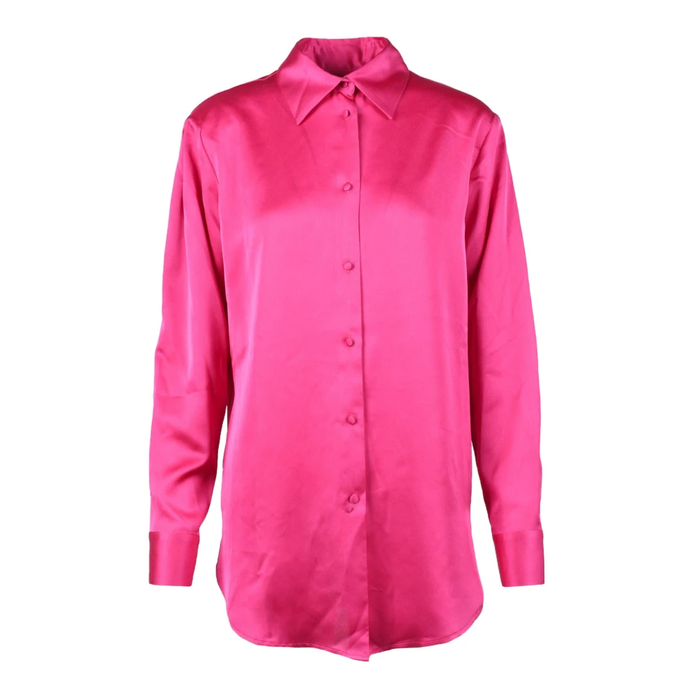 Nineminutes Elegante Blouse met Polyester en Elastaan Pink Dames