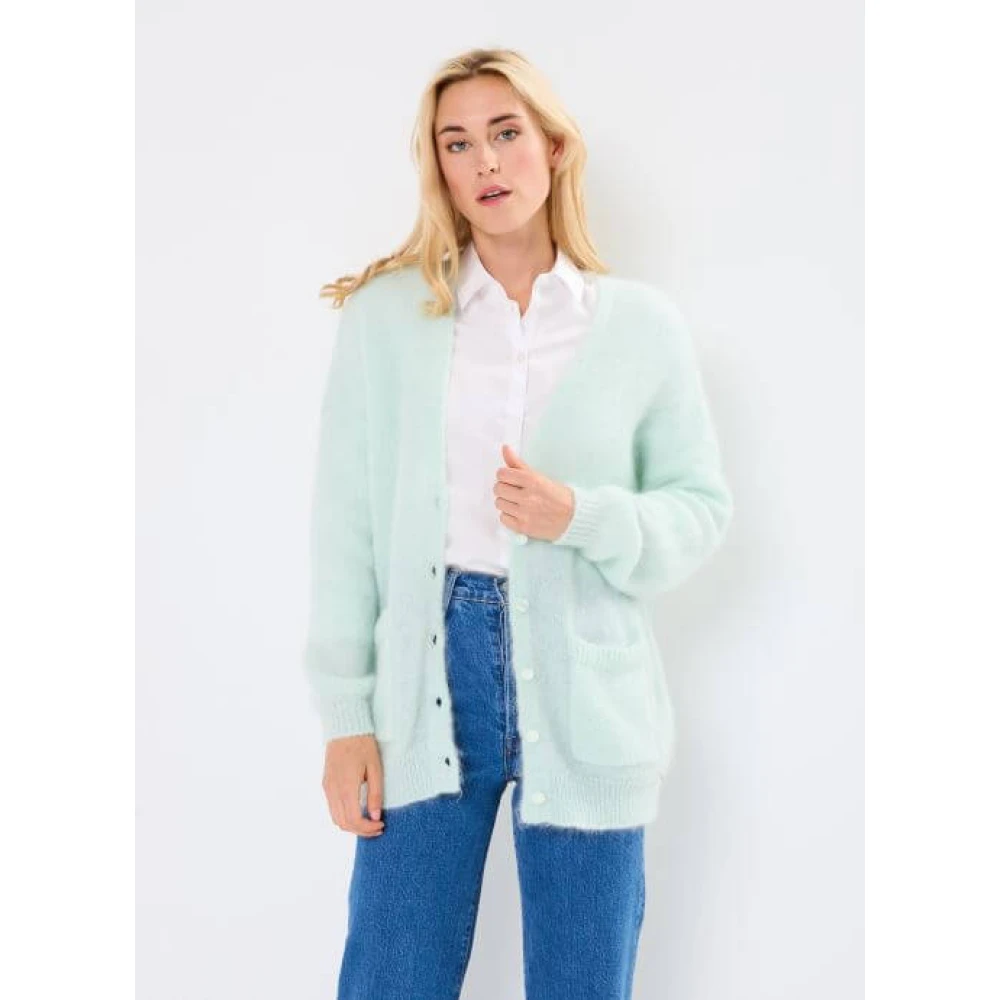 Des Petits Hauts Oversized Vest met Zakken Blue Dames