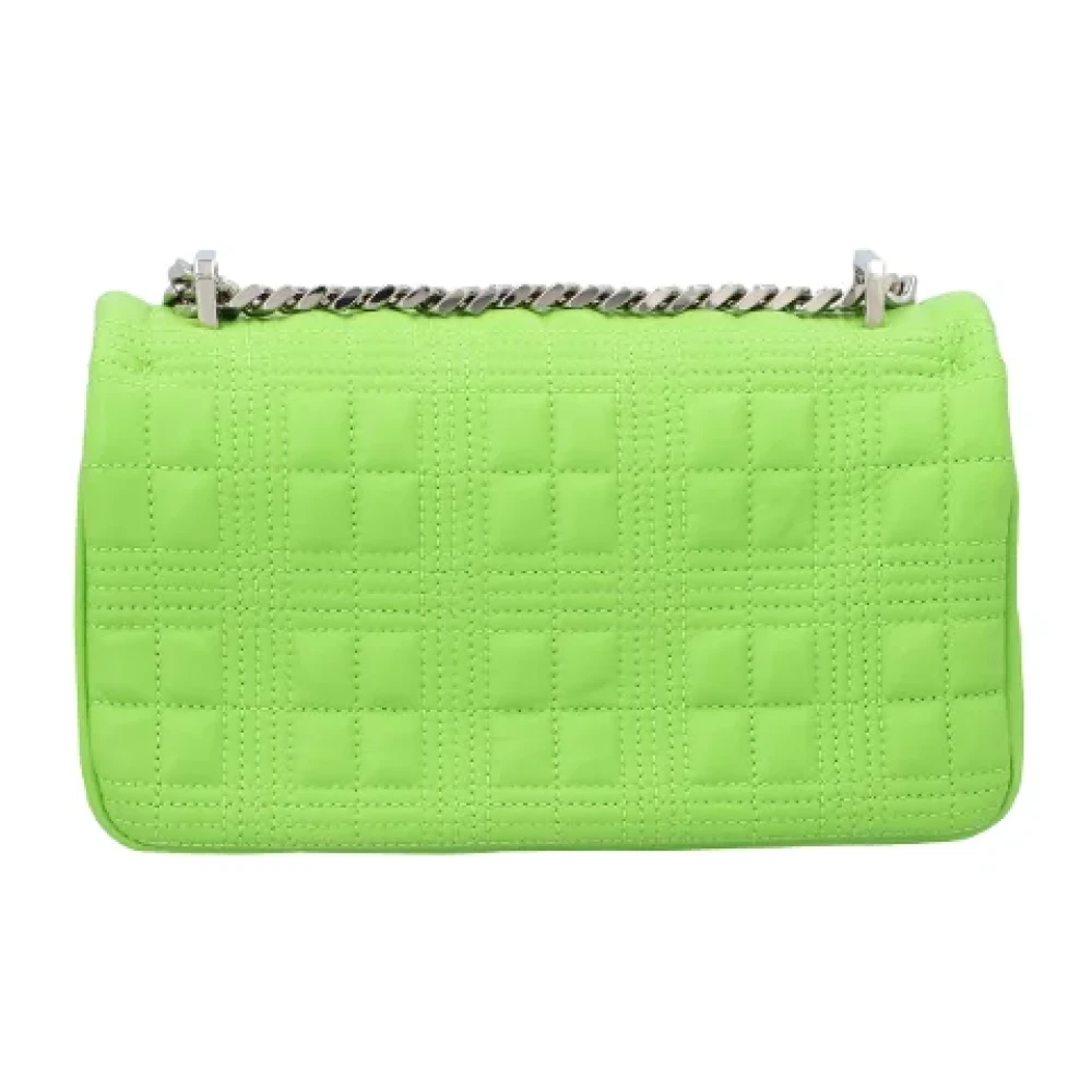 Burberry Leather shoulder-bags Green Dames