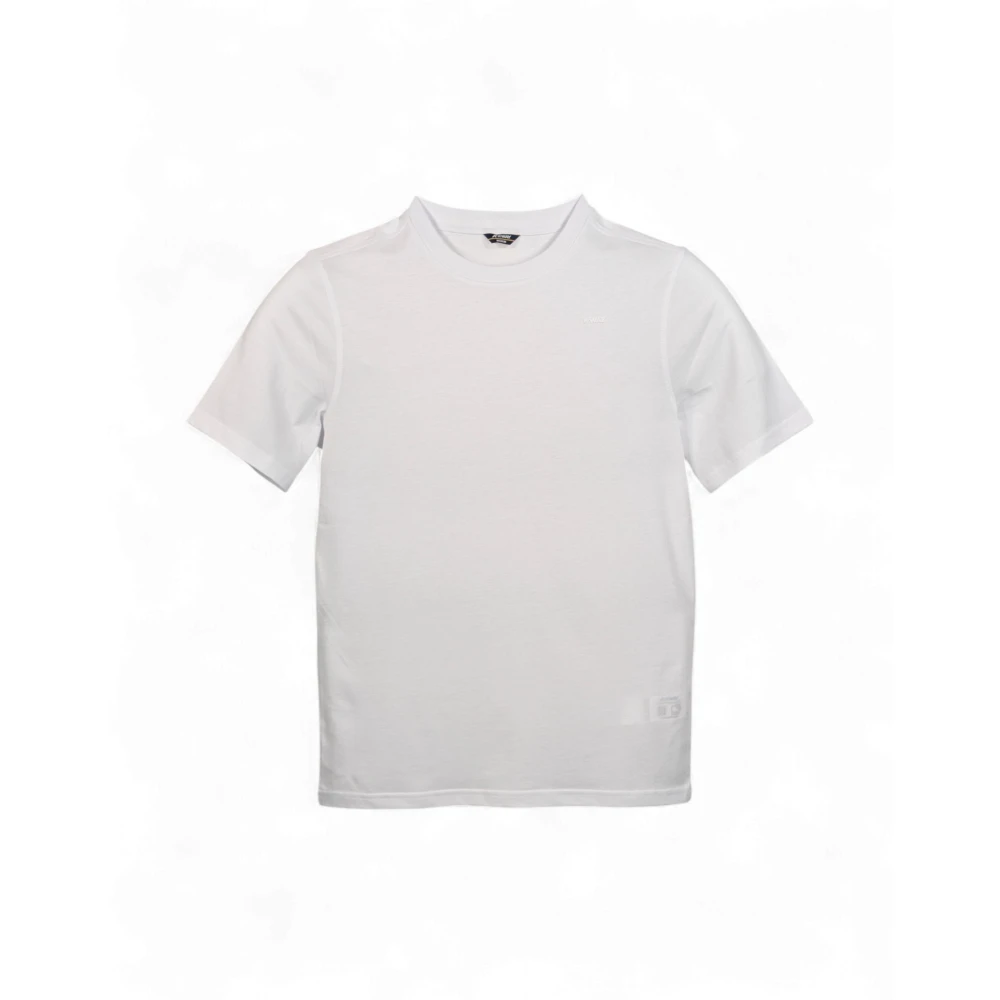K-Way Herren Weiß Odom Jersey Micro Lettering Slim