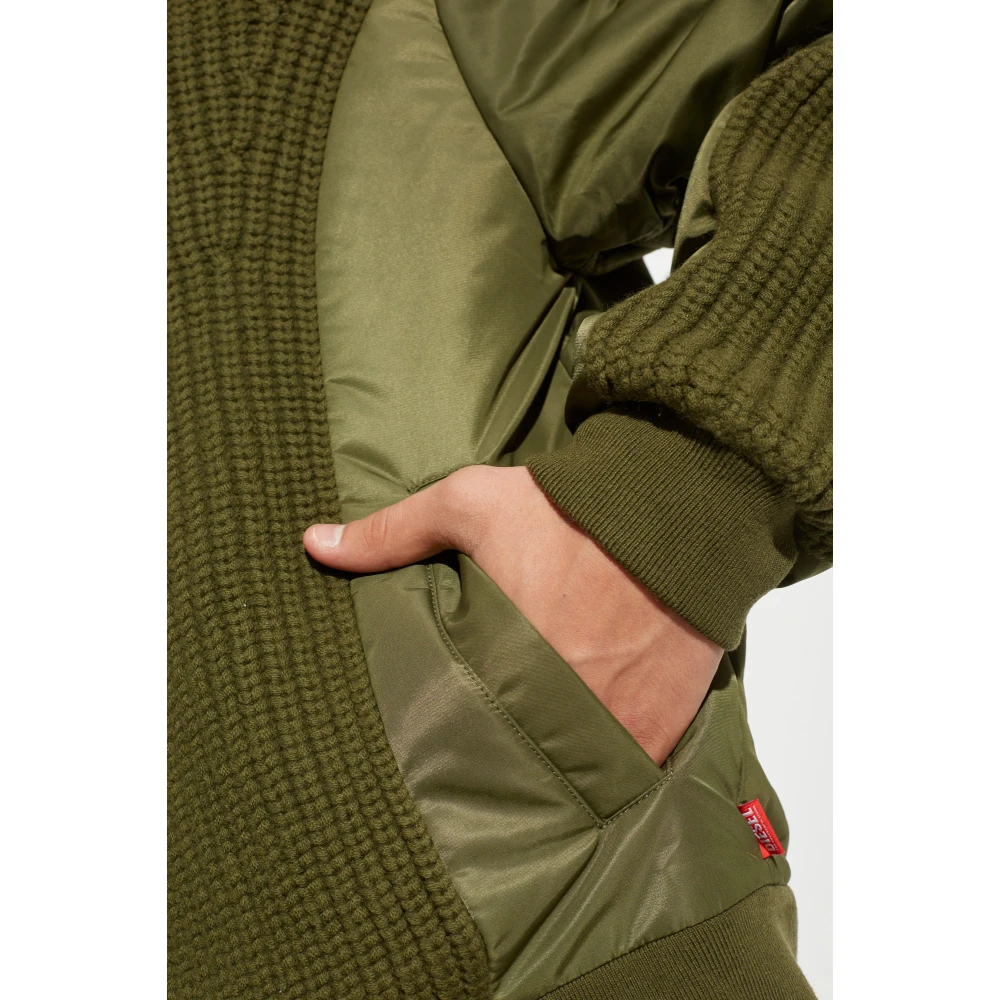 Diesel Cardigan K-Arre Green Heren