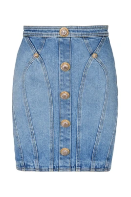 Knäppt Jeanskjol