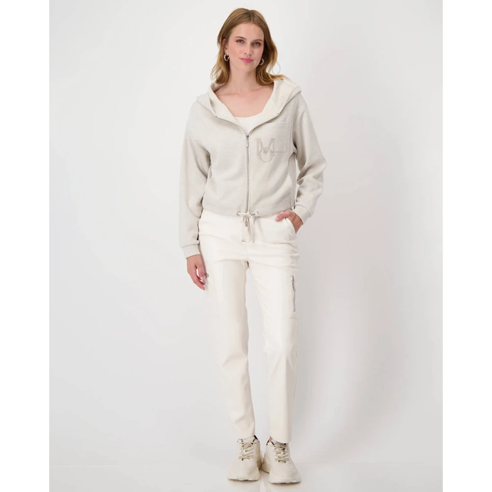 monari Stijlvolle Jas Beige Dames