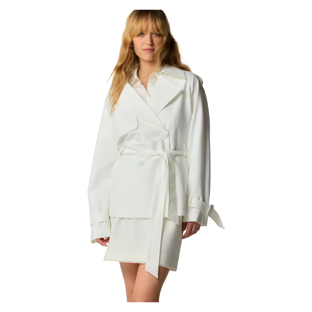Kocca Stijlvolle Trench Coats voor alle seizoenen White Dames