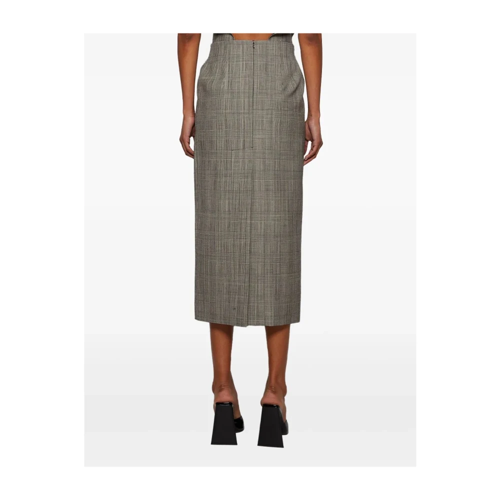 Wardrobe.nyc Midi Contour Rok Gray Dames